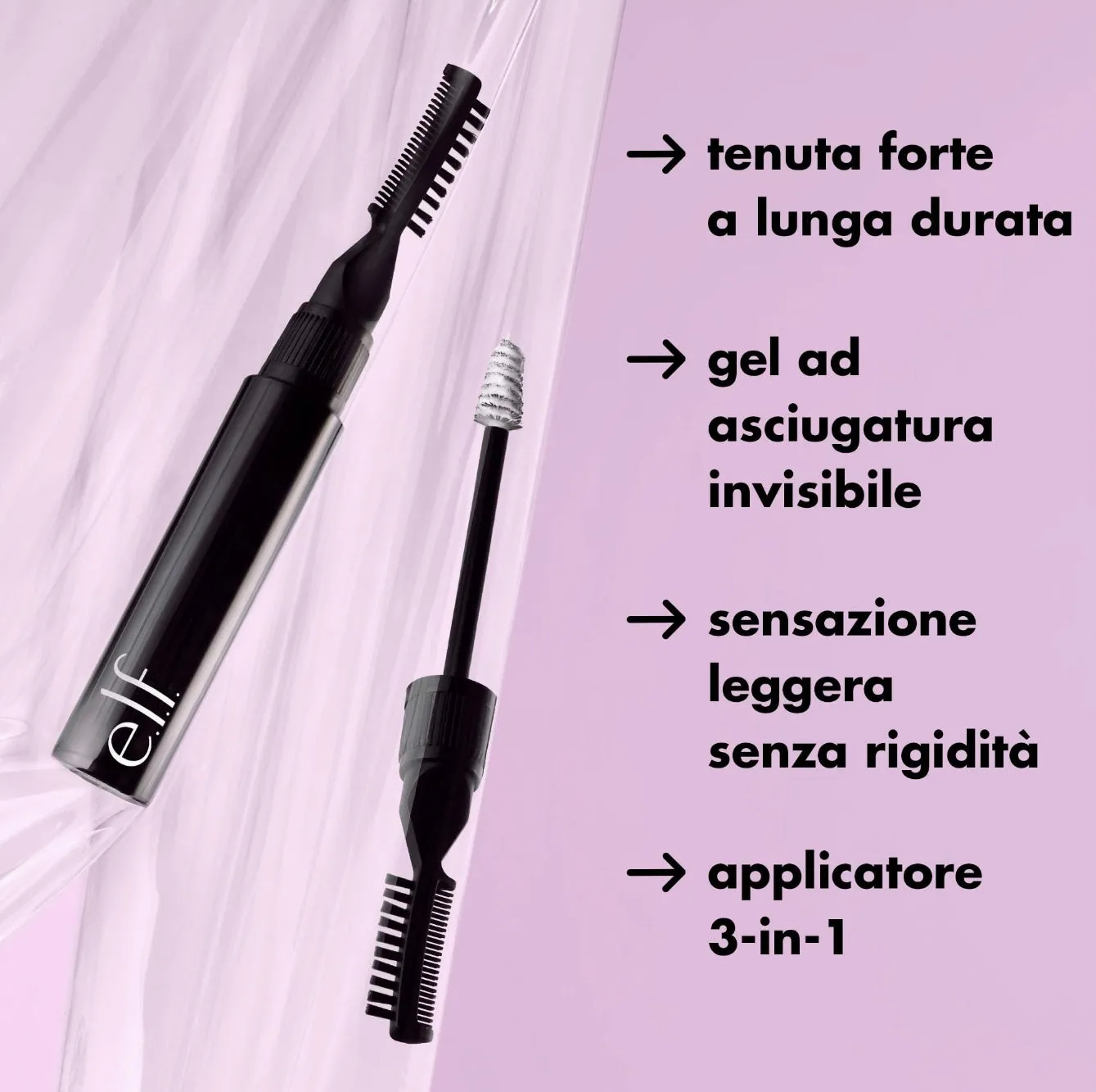 e.l.f. Brow Laminating Gel, Strong-Hold, Clear-Drying & Water-Resistant Brow Gel