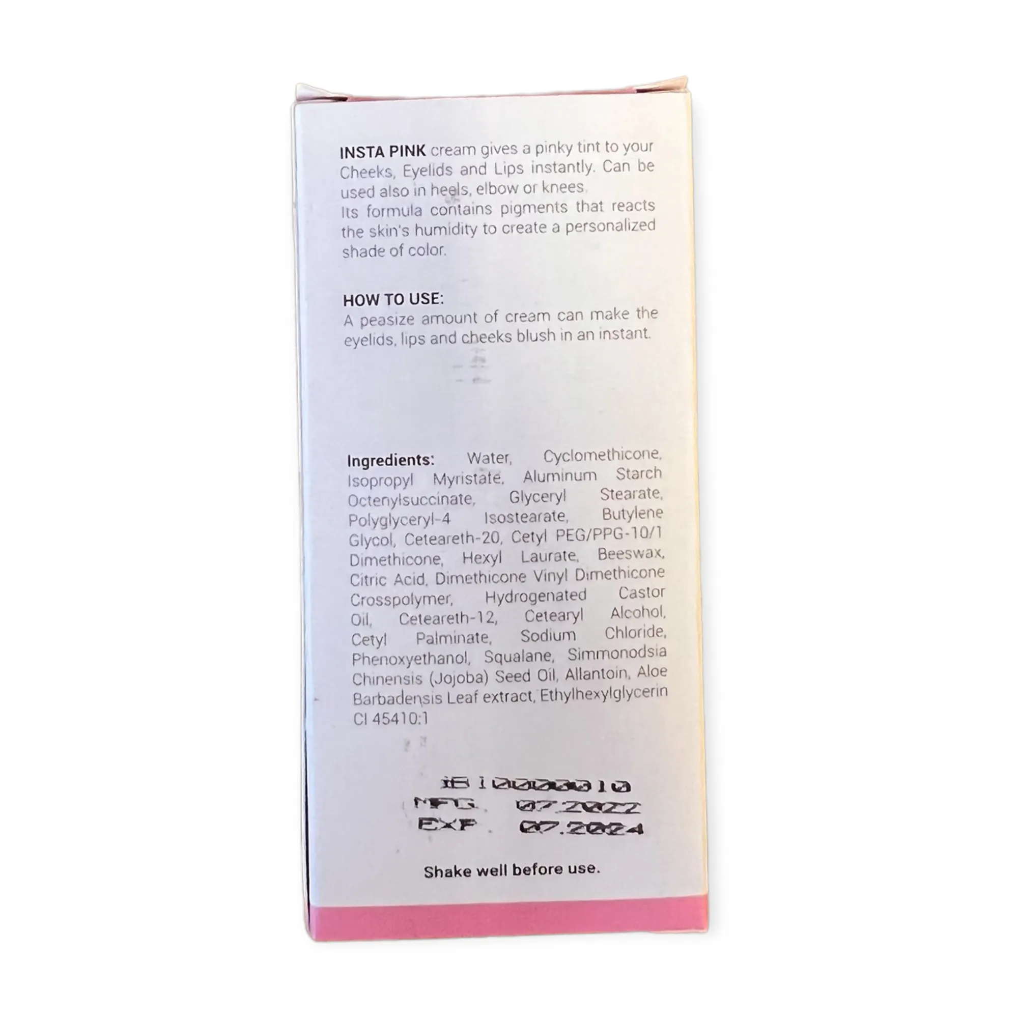 InstaBeaute - Insta Pink Blush Cream 10g