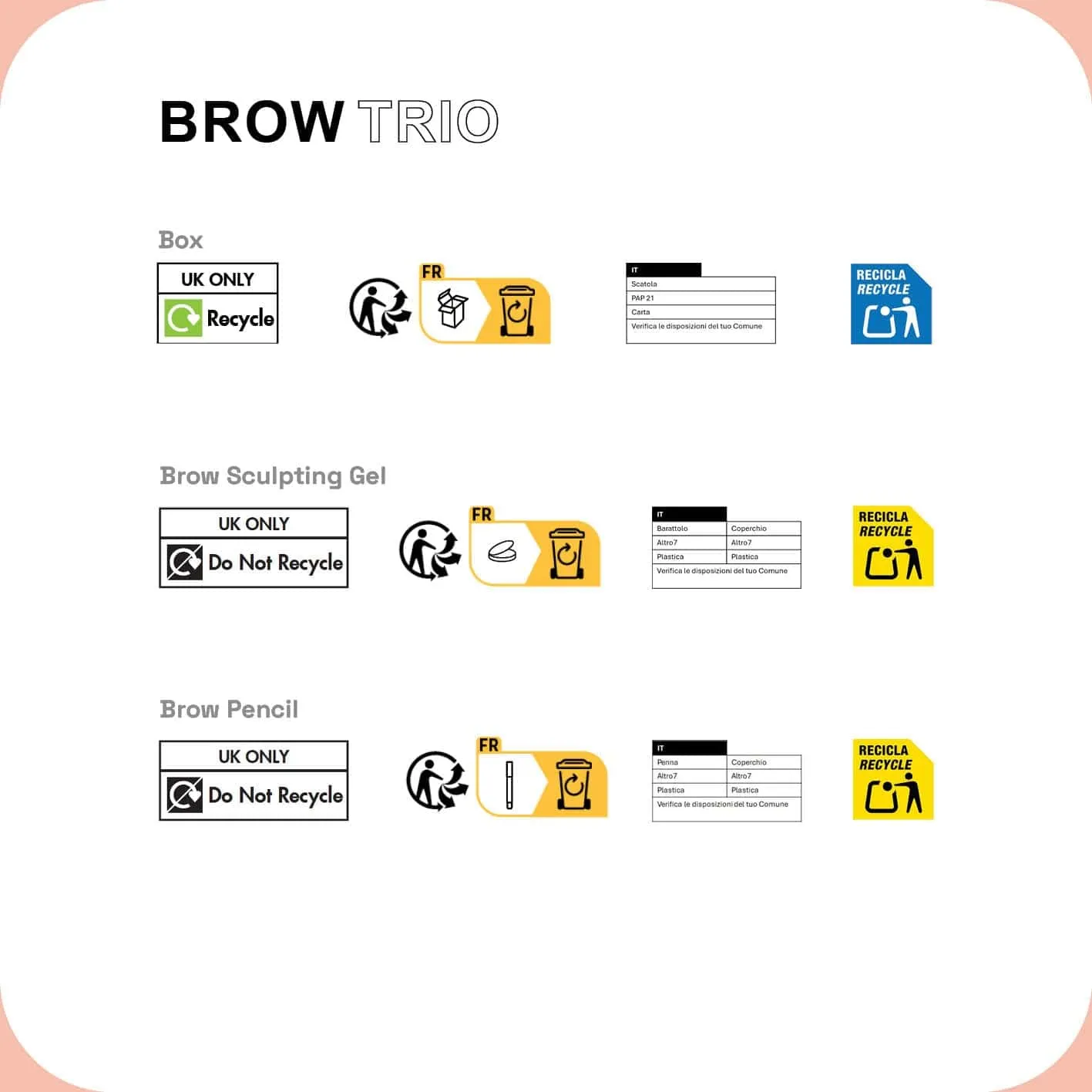 Technic Brow Trio Gift Set